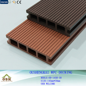 Wpc Wandpaneel, Outdoor Wpc Decking Vloer, Outdoor Wpc Houten Vloeren Gemakkelijk Geïnstalleerd Wpc Composiet Terrasplanken - Product Image 2