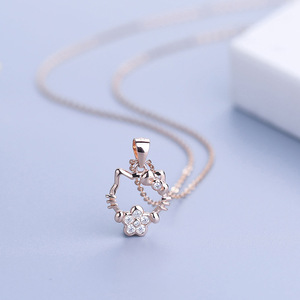 Collar de Plata de Ley 925 con Colgante de Gato Hello Kitty para Mujer - Product Image 4