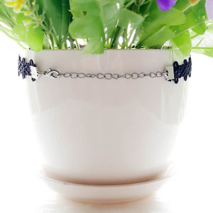 Elegant Black Lace <strong>Choker</strong> Necklace, <strong>Gothic</strong> <strong>Choker</strong> With Rhinestones - Product Image 3