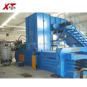 Xtpack Hot Sale Middle-sized Automatic hydraulic Paper Plastic PET bottles baling press machine
