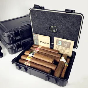 2019 OEM 시가 상자 humidor 플라스틱 소재 럭셔리 휴대용 여행용 케이스