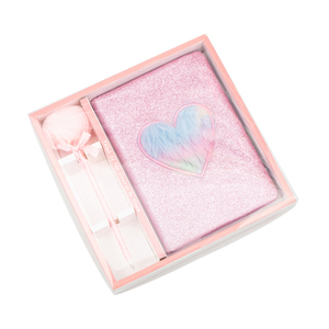 Jinghao Merek Pabrik Pasokan Mewah CINTA Hati <span class=keywords><strong>Notebook</strong></span> Pena Set - Product Image 6