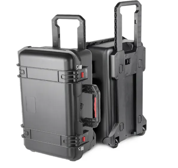 Wielen Hard Plastic Case Met Schuim Voor Elektronica, Apparatuur, Camera 'S, Gereedschap, Drones