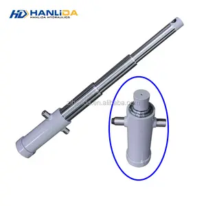 HANLiDA produzione semplice effetto 3 fasi telescopico di sollevamento idraulico cilindro