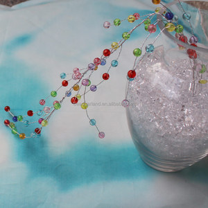 Arrangement de mariage Coloré <span class=keywords><strong>Mini</strong></span> Rondelle Perles De Chaîne avec des Argent <span class=keywords><strong>Fer</strong></span> Threading - Product Image 4