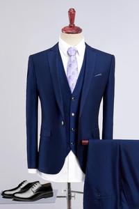 <span class=keywords><strong>Traje</strong></span> <span class=keywords><strong>Azul</strong></span> Rey de <span class=keywords><strong>Tres</strong></span> <span class=keywords><strong>Piezas</strong></span> para Hombre, Diseño Nuevo de Fabricantes OEM - Product Image 2