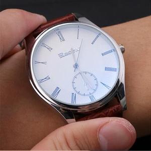 Reloj clásico de cuero con sublimación para hombre, marca QW01, 2017 - Product Image 3