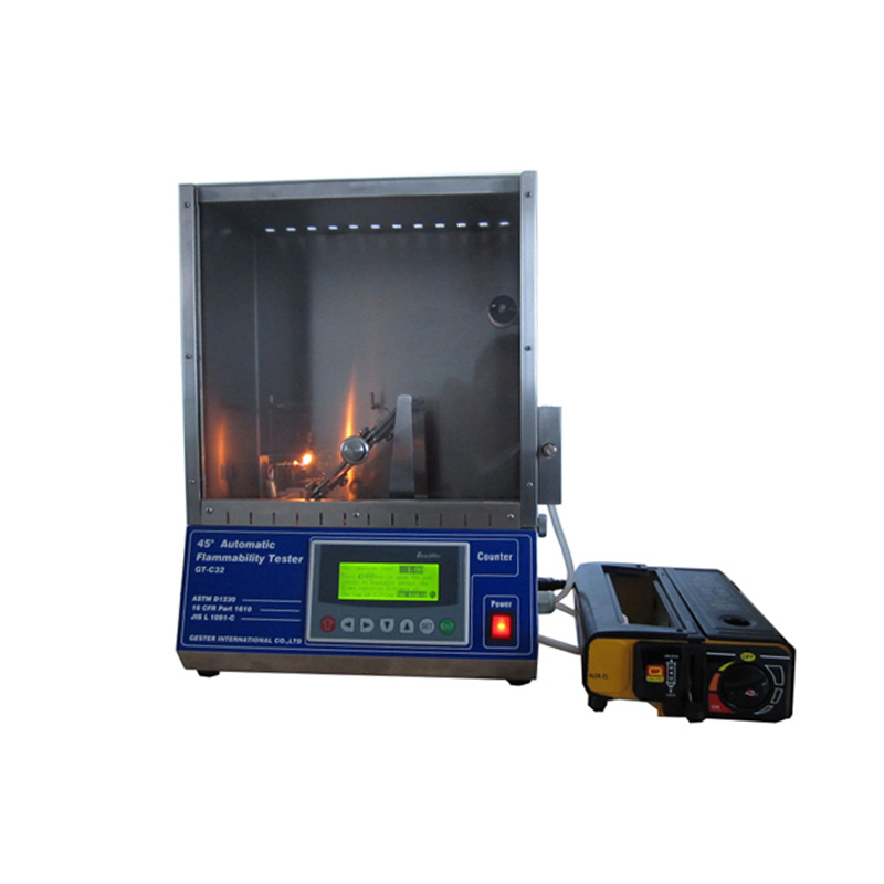 ASTM D1230 Автоматическое испытательное оборудование для огнеопасности 45 градусов