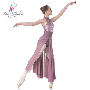 ग्रे बैंगनी वयस्क लड़कियों सेक्विन और जाल गीतात्मक पोशाक समकालीन नृत्य पोशाक प्रदर्शन के लिए 18015 - Product Image 3