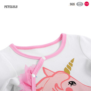 Linnen layouts of the baby from the newer sleeve rompers kids jumpsuit icing ruffle jumpsuit least wholesale - Product Image 3