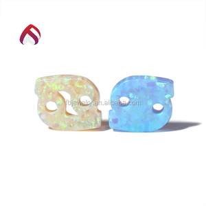 Rosa corte de lujo forma cáncer granos del ópalo 12 horóscopos ópalo precio de la joyería - Product Image 1