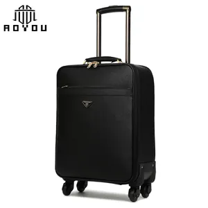 Factory sell high-grade polo luggage leather suitcase for men and women