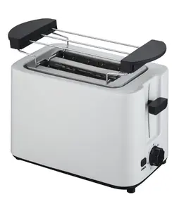 2片冷触摸烤面包机，配有可拆卸折叠面包取暖器