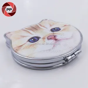 Wholesale Metal Custom Cat Shape Cosmetic Mirror