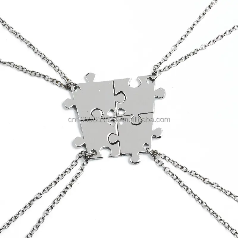 Ketting Set Voor Familie Grijpende Puzzel Hanger Ketting Vriendschap Sieraden Bff Kettingen Beste Vrienden Chokers Voor 4