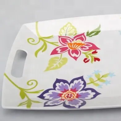 Оптовая продажа, Меламиновый поднос с ручками, индивидуальный дизайн