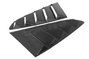 Ford Mustang için karbon Fiber arka pencere panjurları GT350R tarzı Mustang Tuning parçaları gerçek karbon oto dış dekorasyon - Product Image 4