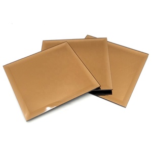 4mm 5mm thk Bath Large Golden Bronze <strong>Mirror</strong> Glass Tiles for Indoor Decoration <strong>Craft</strong> <strong>Mirrors</strong> - Product Image 1