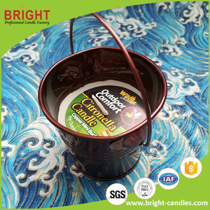Vela <span class=keywords><strong>citronela</strong></span> en cubo de color anti mosquito colgada outdoor candle - Product Image 1