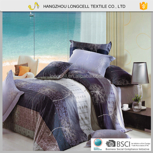 Hangzhou twin xl feuilles chambre kit <span class=keywords><strong>linge</strong></span> 1500 fils au pouce ensemble de literie - Product Image 3