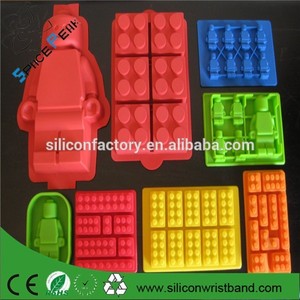 Faire figurine Lego et briques Silicone moule à gâteau bac à glaçons <span class=keywords><strong>chocolat</strong></span> Jello Mol - Product Image 2