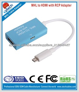 MHL <span class=keywords><strong>micro</strong></span> <span class=keywords><strong>USB</strong></span> al adaptador de <span class=keywords><strong>HDMI</strong></span> con la función de RCP - Product Image 1
