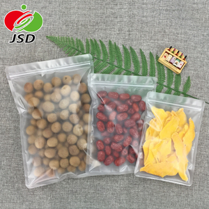 Sacs écologiques à fermeture éclair, 10 pièces, emballage en <span class=keywords><strong>plastique</strong></span> Transparent pour aliments, noix, Biscuits, grands, en Stock - Product Image 3