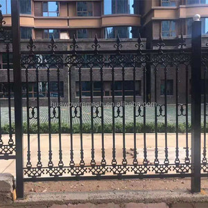Hot Sale Cast <strong>Iron</strong> Guardrails <strong>Wrought</strong> <strong>Iron</strong> Fence with Steel Frame Waterproof Easily Assembled Coated <strong>Painted</strong> for Security Gate - Product Image 3