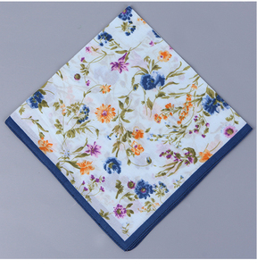 <span class=keywords><strong>Mouchoir</strong></span> avec <span class=keywords><strong>tissu</strong></span> 100% coton à motif floral, pour femmes, tenue élégante - Product Image 5