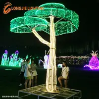 Высокая 3,5 м Ландшафтные светодиодные деревья освещение Профессиональный лазерное шоу освещение