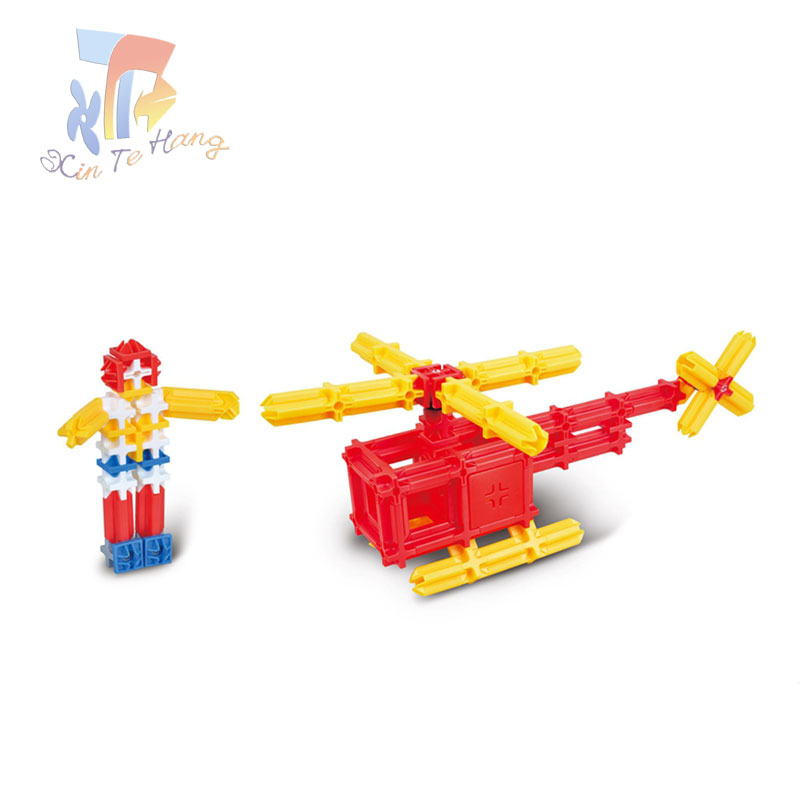 Оптовая продажа Детские пластиковые игрушки блоки кирпичное здание