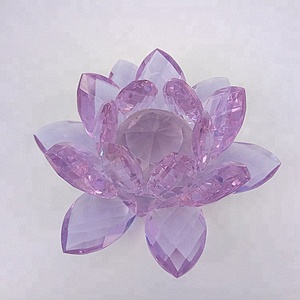 Giá rẻ Pha Lê K9 Thủy Tinh Màu Tím Sen Cắt Cho Bàn Đám Cưới Trang Trí Hoặc Trang Trí Nội Thất - Product Image 2
