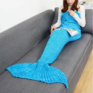 Breloque coréenne 100% en acrylique, couverture queue de sirène, tricotée, pour la maison