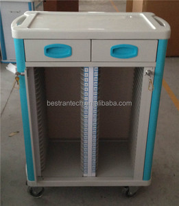 BT-CHY001 Rumah Sakit Murah ABS Perekam Pasien Ganda Gerobak Berkas Pemegang Bagan Pasien Ponsel dengan Harga Laci - Product Image 6