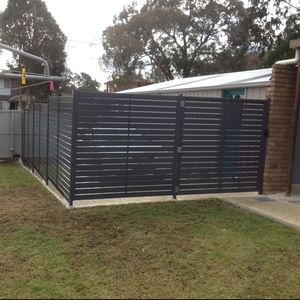 Clôtures en lattes d'aluminium modernes horizontales pour maison - Product Image 2