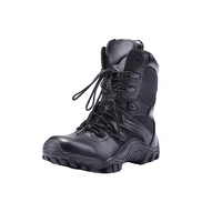 Chaussures tactiques antidérapantes Airforce à semelle épaisse en cuir véritable, semelle intermédiaire en EVA, semelle extérieure en caoutchouc, doublure en mesh, logo personnalisable