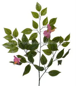 LSD-201612192730 Decorative Foliage H70cm Artificial Green Rose Leaves