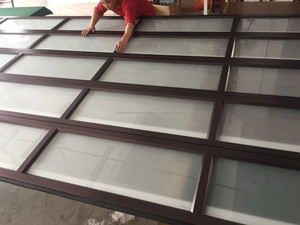2016 Más <span class=keywords><strong>Nueva</strong></span> Casa Moderna de Cristal De Techo Motorizado Puertas de Garaje Comercial tornos de cristal - Product Image 5