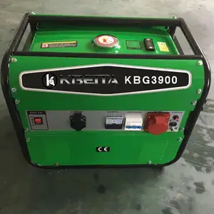 KBG3-3900 Poder silencioso 2kva Gerador A Gasolina Portátil com rodas e alça 3 phase220V fase única 380V