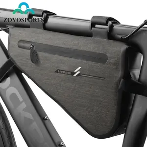 ZOYOSPORTS कस्टम 5L IPX3 निविड़ अंधकार माउंटेन एमटीबी सायक्लिंग त्रिकोण पैक सड़क बाइक साइकिल फ्रेम बैग