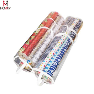 Cylinder <strong>Christmas</strong> <strong>Wrapping</strong> <strong>Paper</strong> Holder Clear Clear Gift Wrap Organizer - Product Image 4