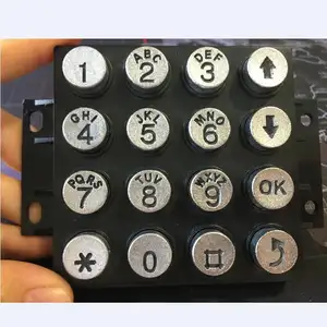 4x4 16 keys IP65 Waterproof matrix Zinc alloy Metal metal numeric keypad for Payphone