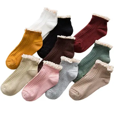 High Quality cute Wholesale cotton Women Invisible Ankle socks