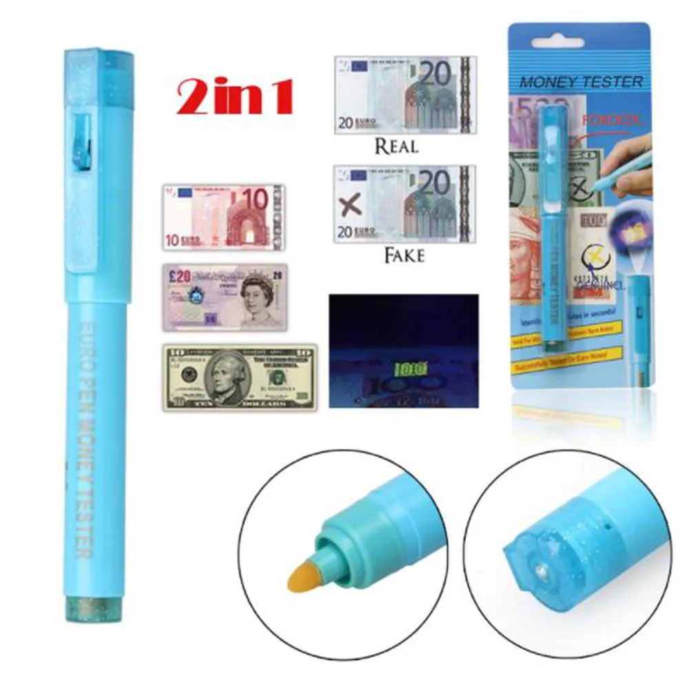 Goedkoopste Professionele Euro Geld Tester Detector Pen Inkt Bankbiljet Tester Pen