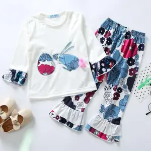 Vêtements de pâques pour enfants, 2019 coton, vente en gros, 100%