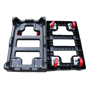 A con <span class=keywords><strong>4</strong></span> ruedas de plástico Industrial coche en movimiento pesado Roller Skate Trolley <span class=keywords><strong>Dolly</strong></span> carros con caja - Product Image 5