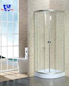 90x90cm定制圆形淋浴房，铝合金中国淋浴房，简易淋浴房