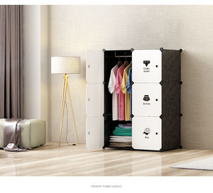 Penderie Simple en résine et plastique, pour dortoir d'enfants, assemblage Simple, conteneur pour adultes, petit placard suspendu renforcé - Product Image 4