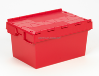Caisse de rangement en plastique 54 litres, grande, empilable, solide, conteneurs en plastique durables
