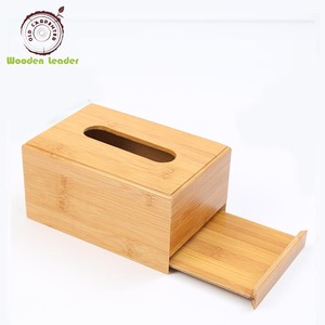 Boîte de rangement réutilisable pour serviettes de table, distributeur Facial en bambou, carré, moderne, personnalisé, vente en gros, unités - Product Image 3